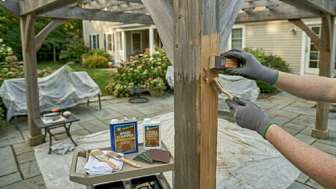 Pergola final walkthrough Georgetown TX